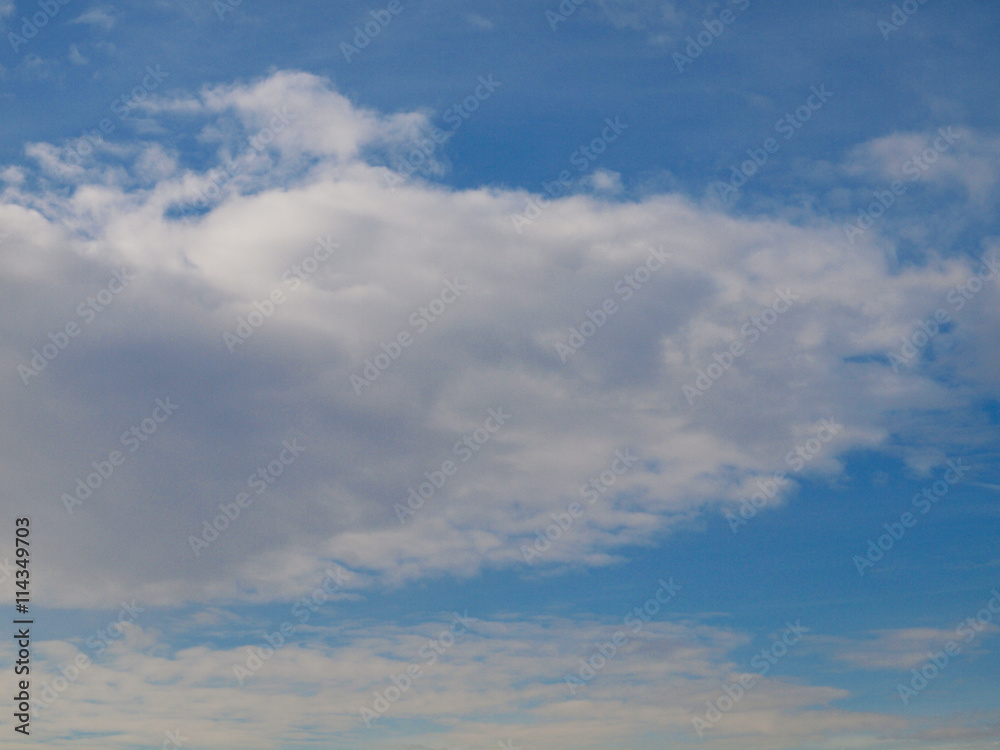 Blue sky with clouds