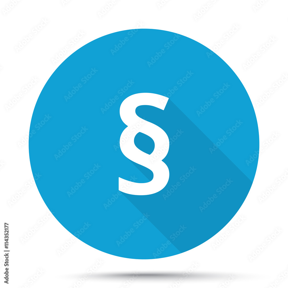 White Paragraph icon on blue button isolated on white White Paragraph icon on blue button isolated on white