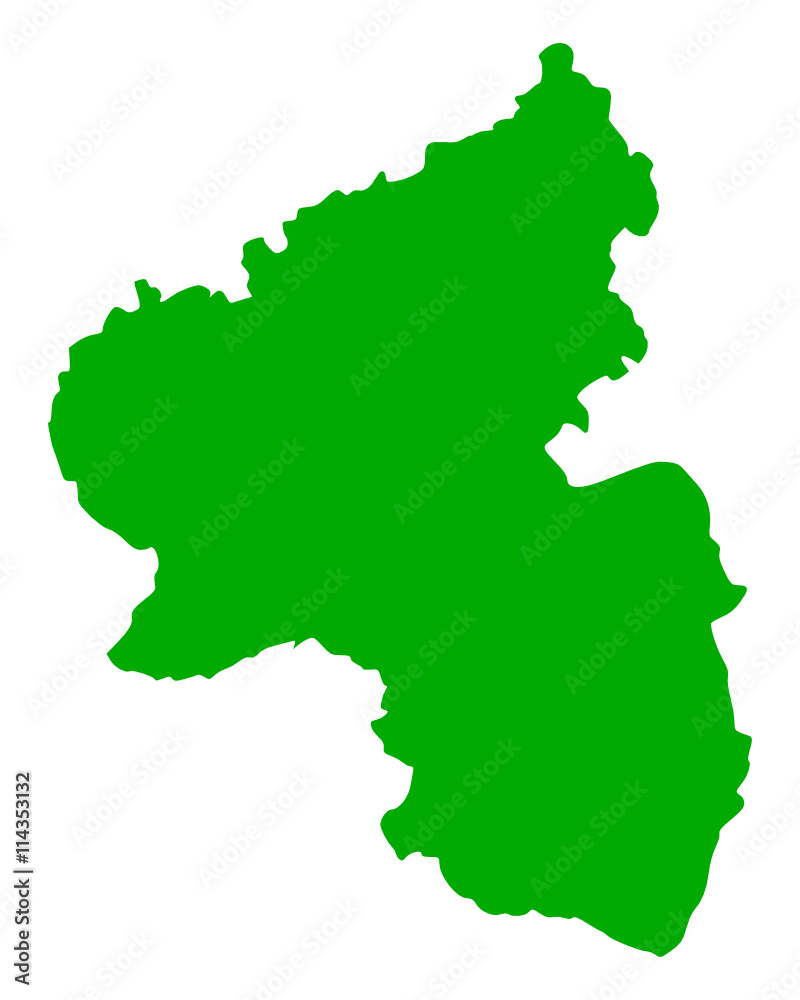 Karte von Rheinland-Pfalz Karte von Rheinland-Pfalz