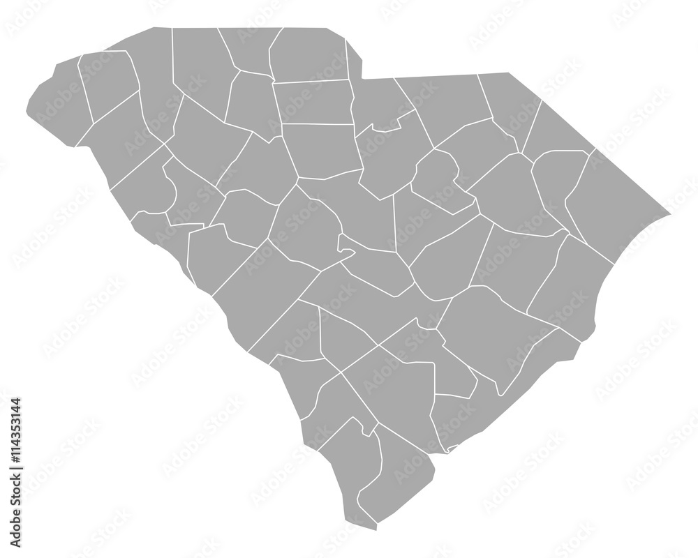 Karte von South Carolina