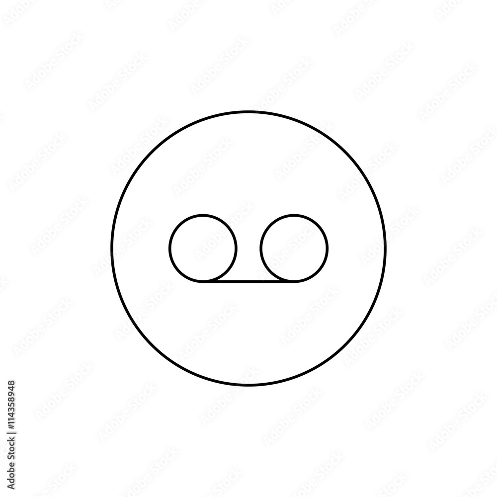 Audio cassette icon sign. Vector illustration. Audio cassette icon sign. Vector illustration.