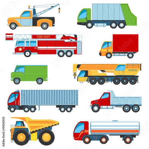 Trucks icon set