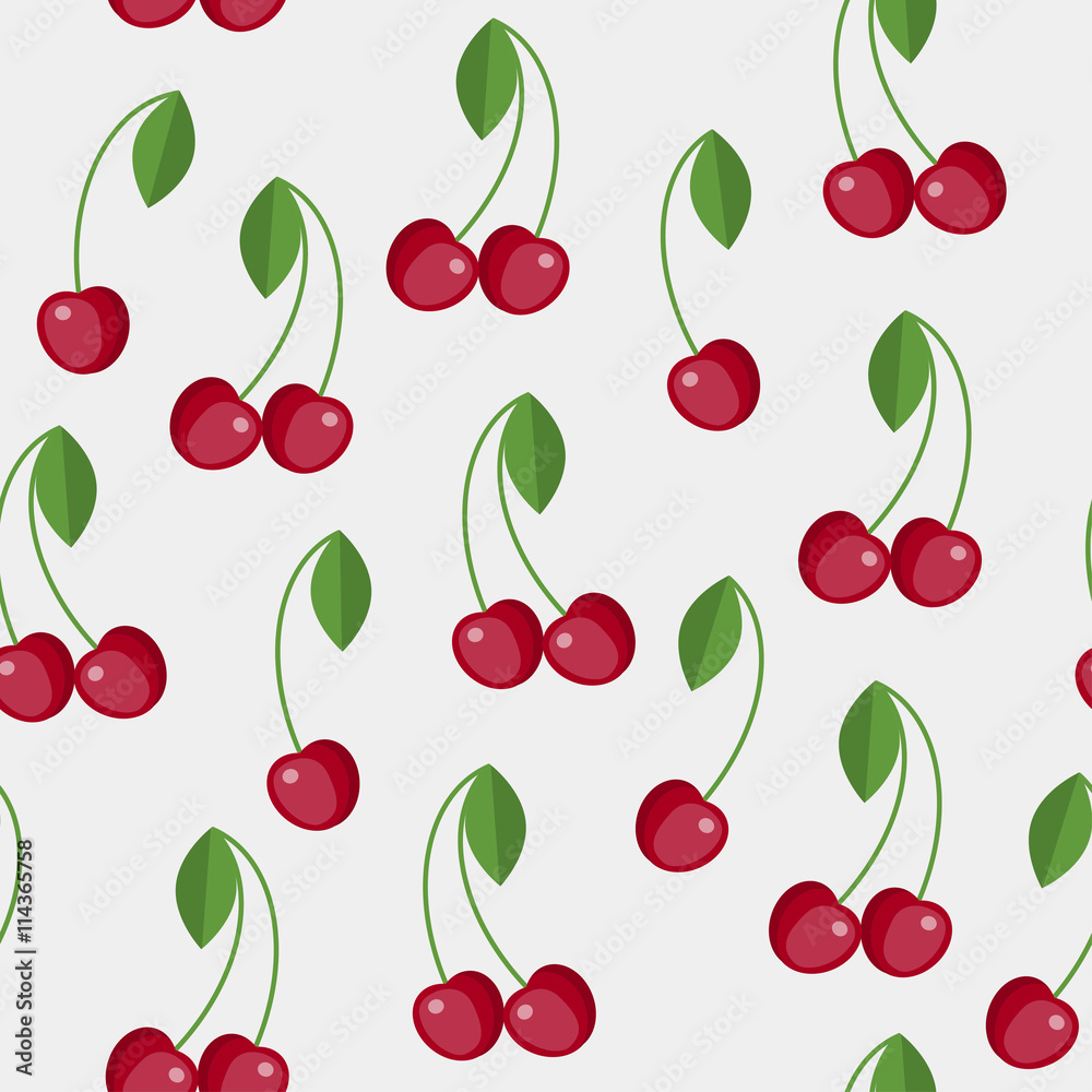 Seamless pattern of cherry Seamless pattern of cherry