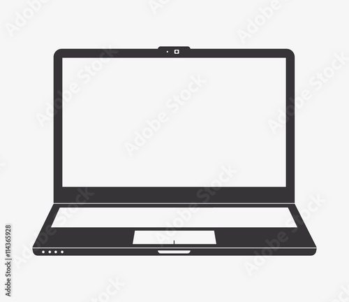 Lapton icon vector