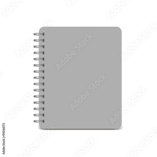 spiral notepad, notebook. Closed notebook