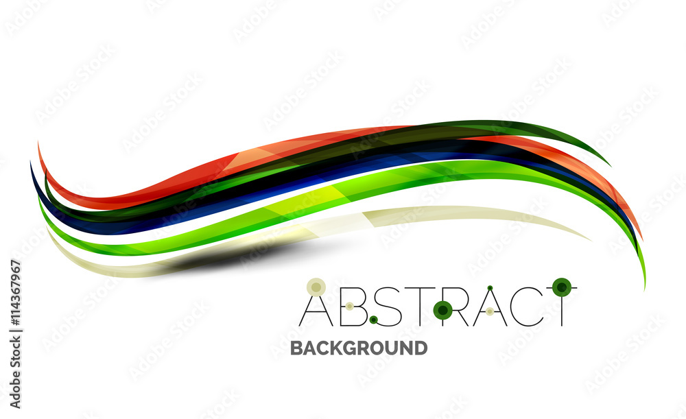 Colorful stripes wave composition, business template Colorful stripes wave composition, business template