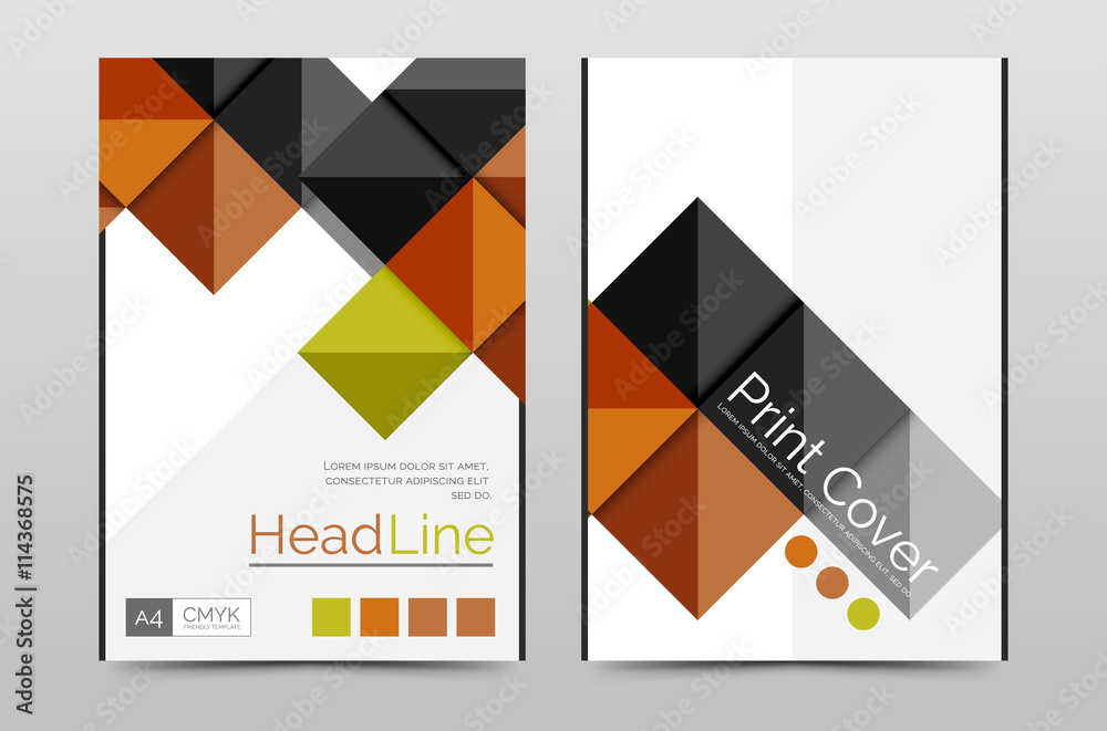 Geometric brochure front page