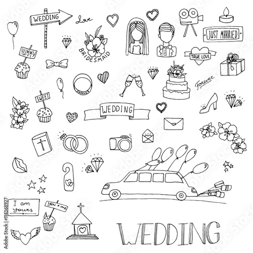 Wedding set icon