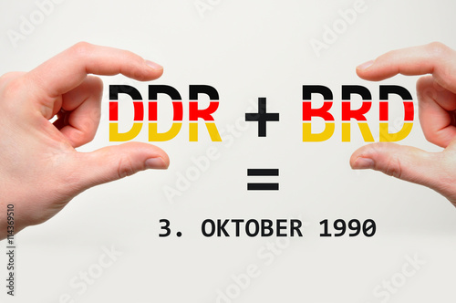 DDR und BRD Tag der deutschen Einheit photo