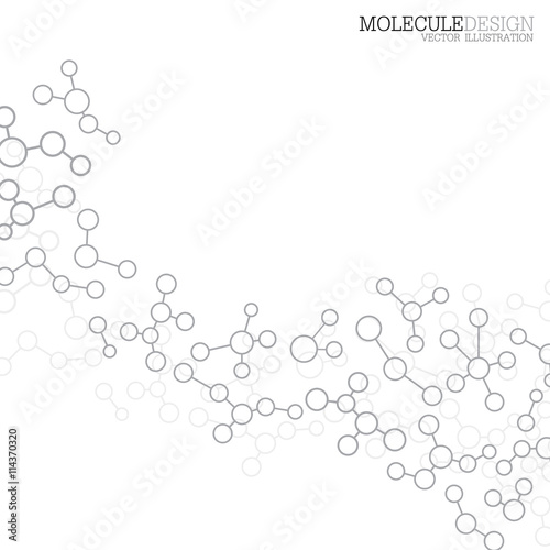 Fototapeta Naklejka Na Ścianę i Meble -  Structure molecule of DNA and neurons. Abstract background. Medicine, science, technology. Vector illustration for your design
