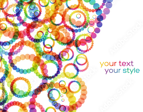 Colorful circle shapes, abstract background