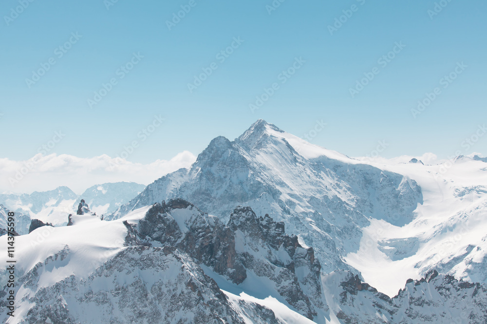 Obraz premium Winter landscape in the Titlis