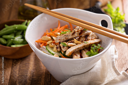 Asian cuisine chicken salad