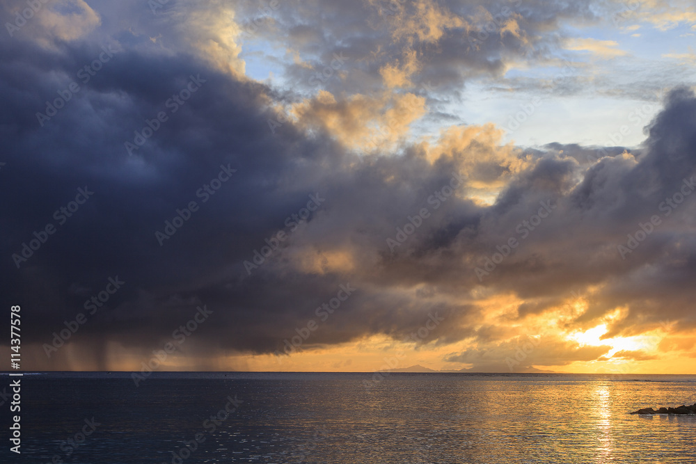 Sunset in Polynesia