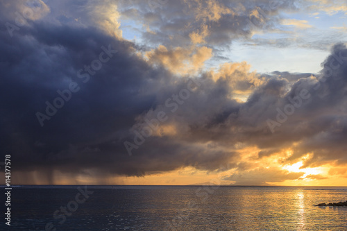 Sunset in Polynesia