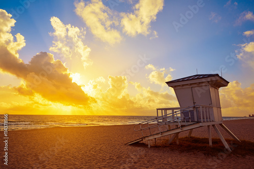 Fort Lauderdale beach sunrise Florida US