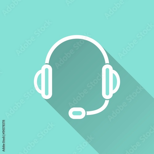 Headphone - vector icon.