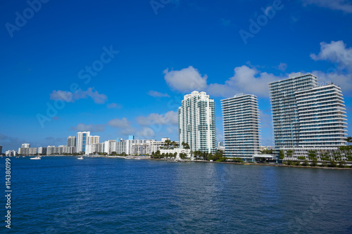 Miami Beach from MacArthur Causeway Florida