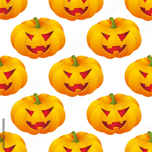 Halloween background with pumpkins