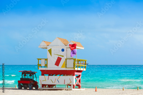 Miami beach baywatch tower South beach Florida © lunamarina