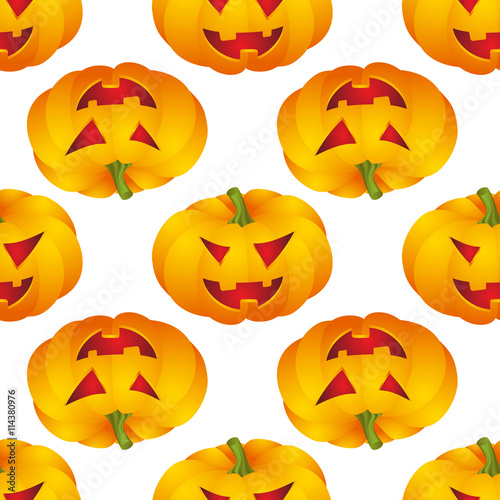 Halloween background with pumpkins