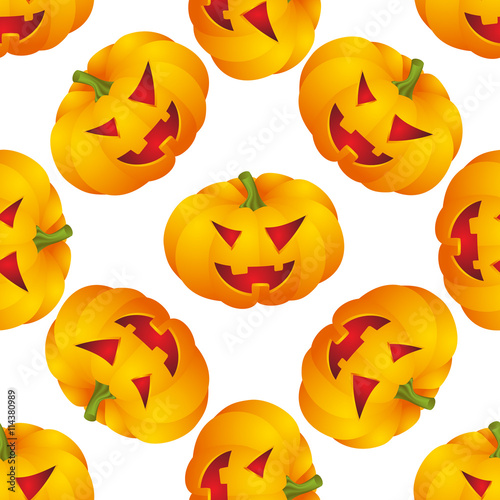 Halloween background with pumpkins