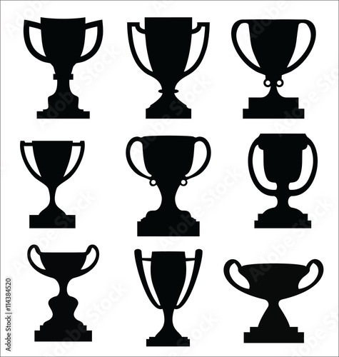 Award cups and trophy icons