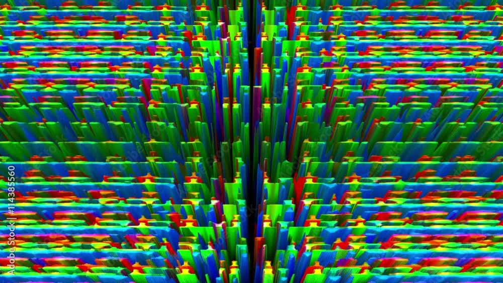 Video Flux 061: Databending screen pixels fluctuate with motion (Video Loop).