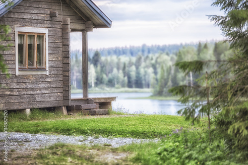 Cabin with a Lake and Forest