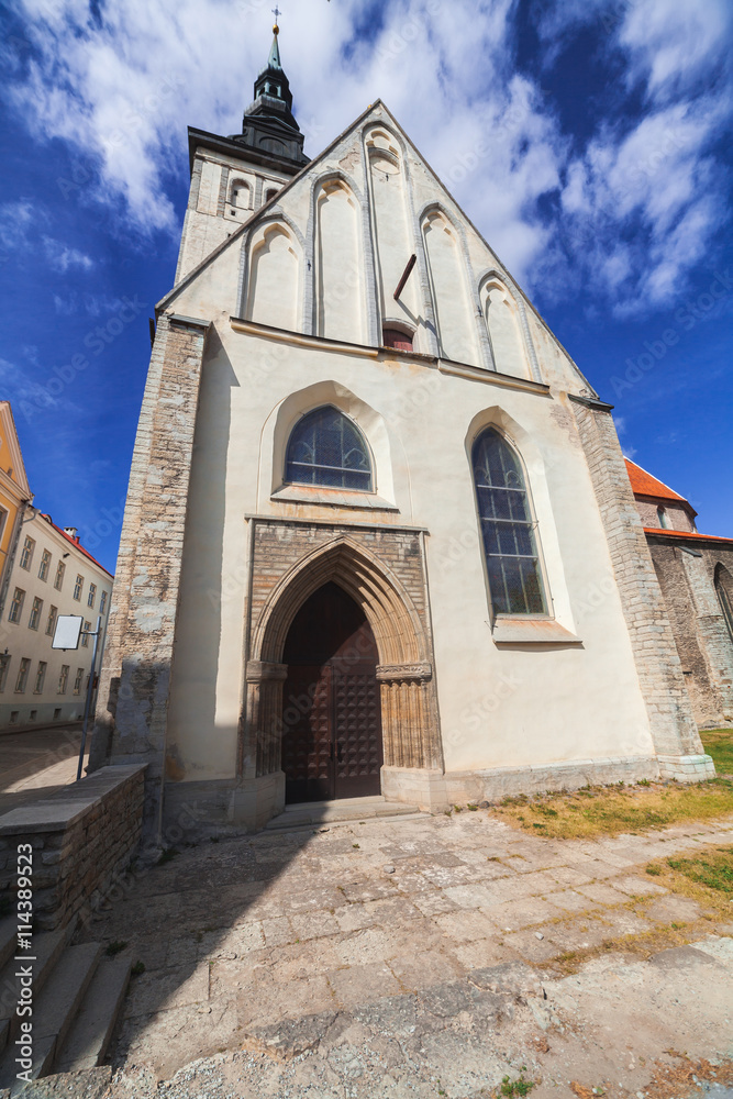 old medieval church in Tallinn