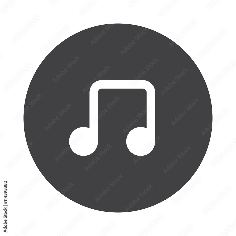 White Notes icon on black button isolated on white White Notes icon on black button isolated on white