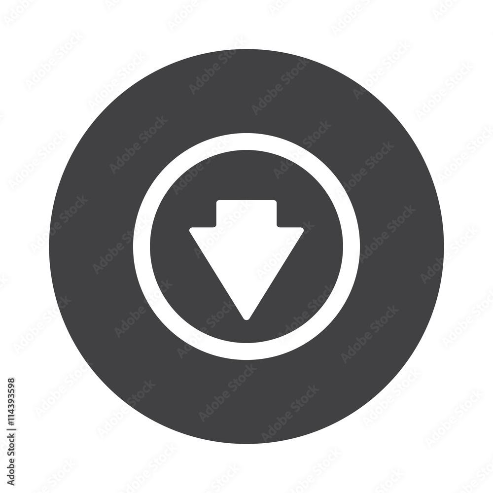 White Rss icon on black button isolated on white White Rss icon on black button isolated on white