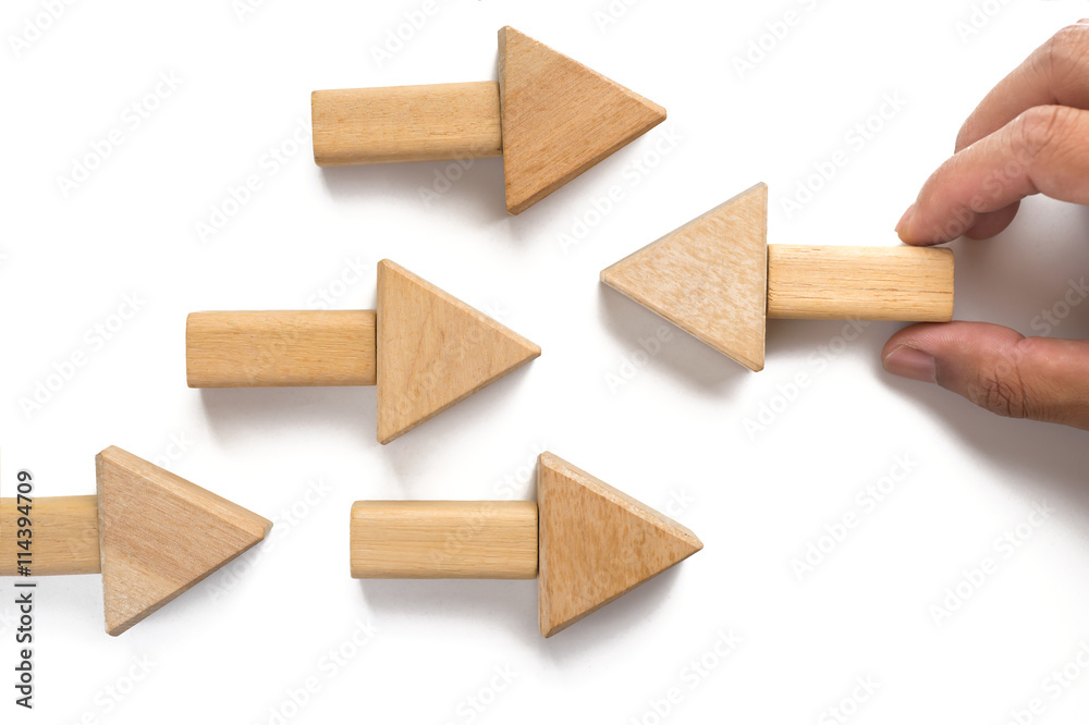 Wood block on white background. Wood block on white background.