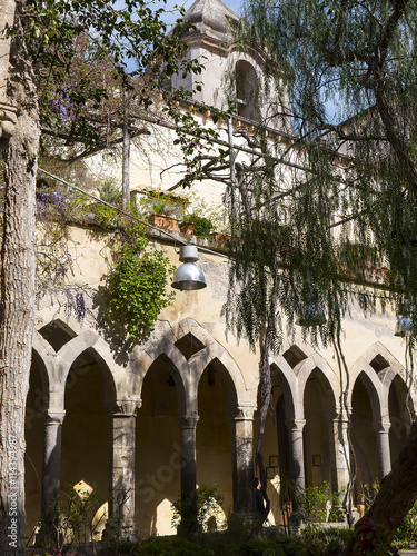 Cloister of the church of San Francisco in Sorrento Italy
