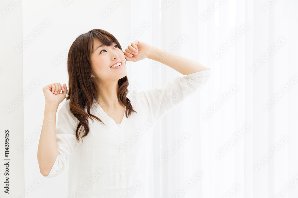attractive asian woman relaxing attractive asian woman relaxing