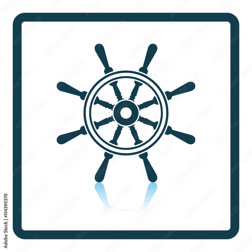 Fototapeta premium Icon of steering wheel