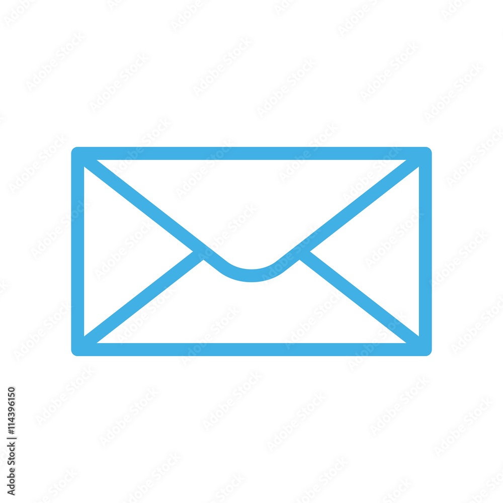 envelope icon on white background envelope icon on white background