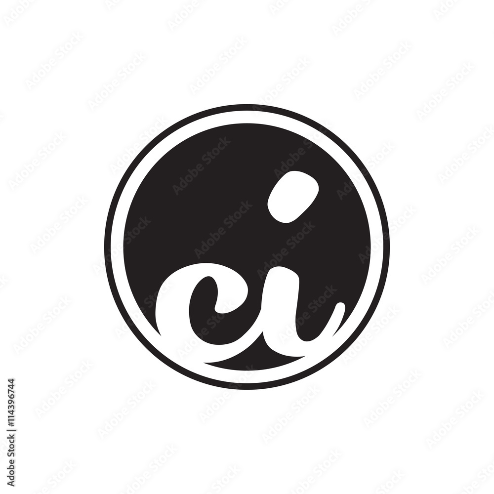 initial letter logo circle with ring initial letter logo circle with ring