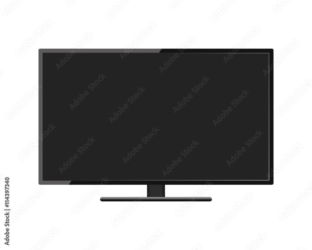 LCD TV monitor vector illustration LCD TV monitor vector illustration