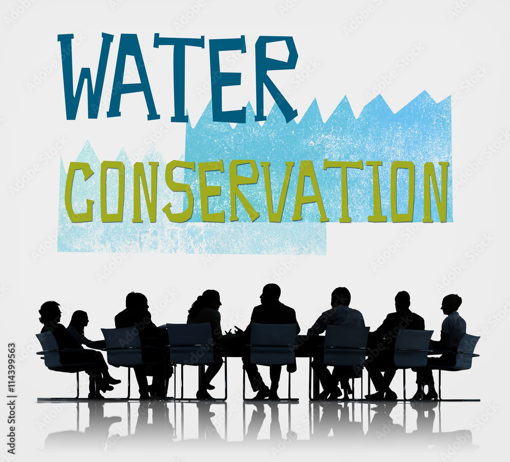 Naklejka premium Water Conservation Environmental Issue Problem Concept