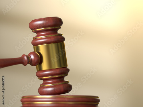Judge gavel closeup
