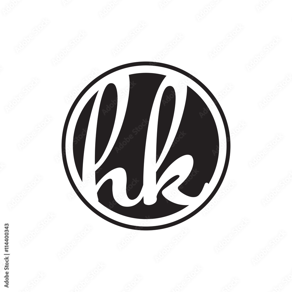 initial letter logo circle with ring