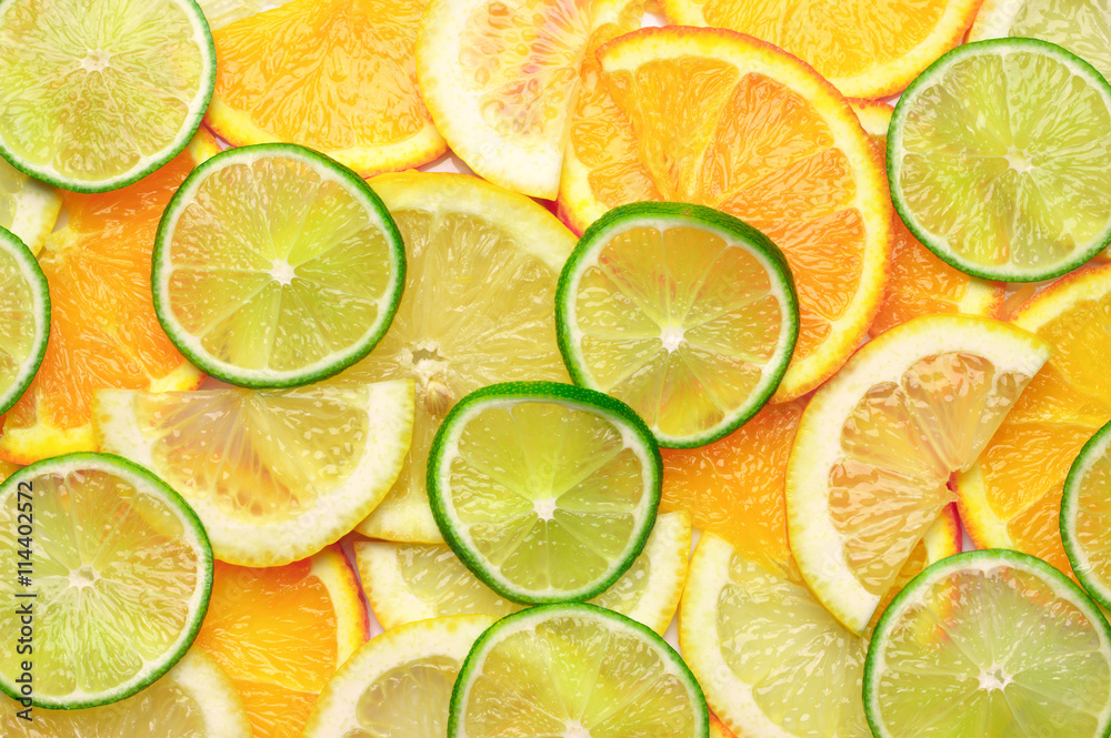 Citrus mix background