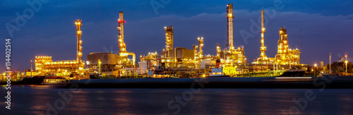 Oil refinery, business industry factory concept can use as backg