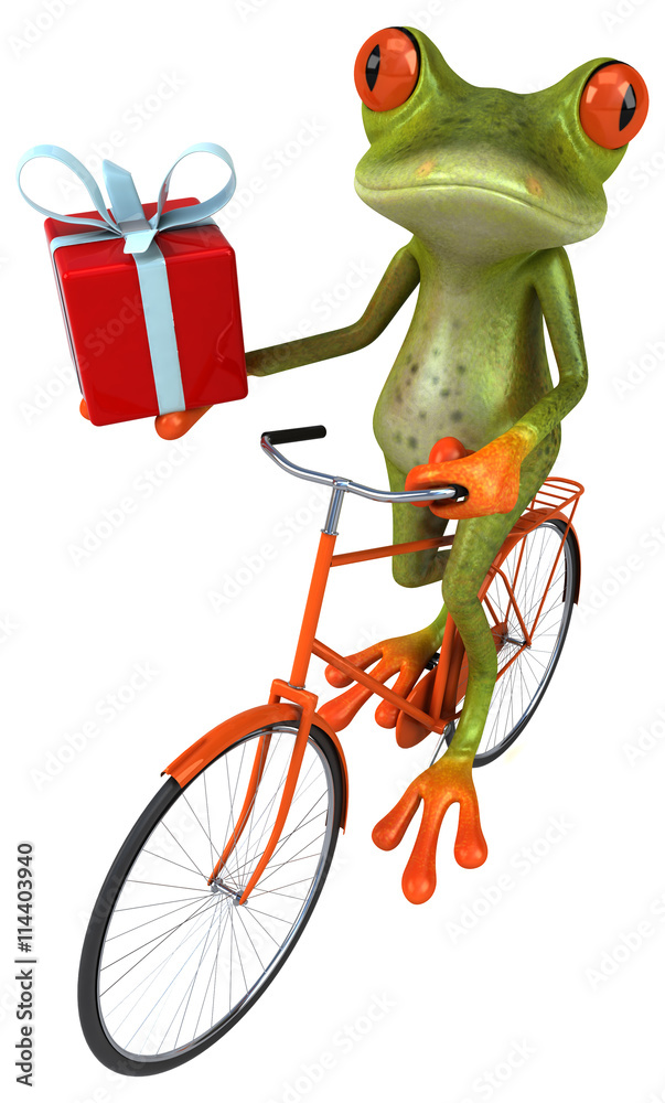 Naklejka premium Fun frog