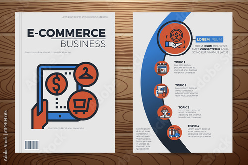 E-commerce business book cover template