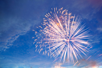 Fireworks display on 4th of July