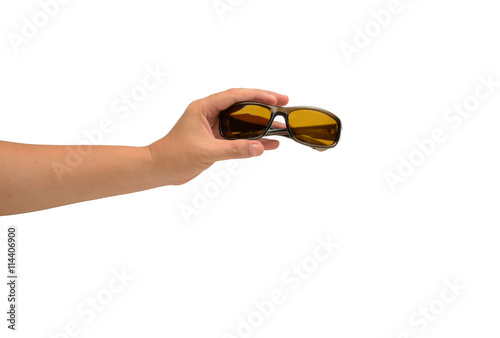 isolated hand holding Fashion Eyewear