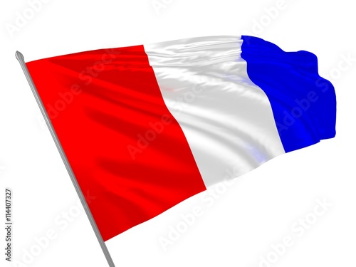 3d illustration of international maritime signal flag meaning T letter or Tango / Naval signal flags collection