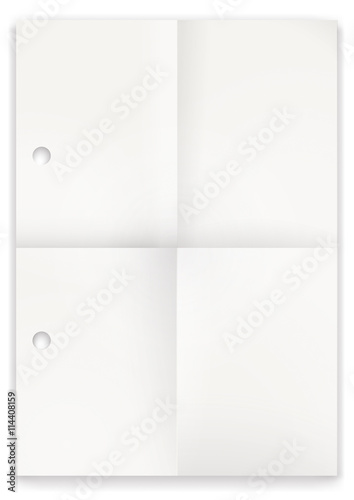 Blatt Papier gefaltet